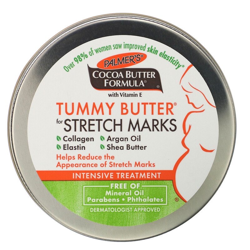 Palmer's, Формула с какао-маслом, масло для живота Tummy Butter, против растяжек, 125 г(10)