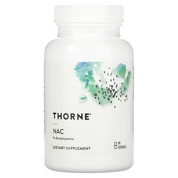Thorne, Nac , N-ацетилцистеин, 90 капсул