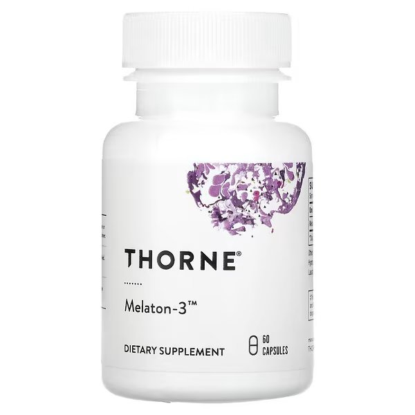 Thorne, Мелатон-3, 60 капсул